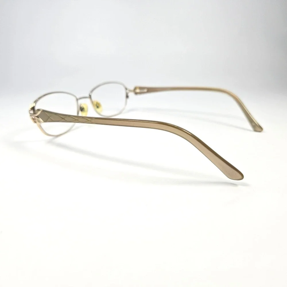 Zyloware Sophia Loren Eyeglasses‎ M169 Gold Tan Oval Metal Frames 50-17-140